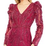Mac Duggal $998  20349 Embellished Puff Sleeve V Neck Gown Photo 2