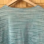 Alfred Dunner  textured metallic pastel floral knit top size large Photo 5