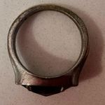 Kendra Scott Berry Red Glass Signet Ring Gold Size 8 Photo 4