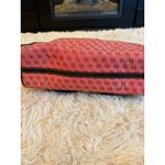Dooney & Bourke Vintage  DB Monogram Purse Bag Top Handle Pink Red Leather Trim Photo 5