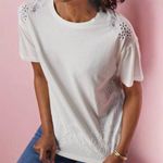 Soft Surroundings  Lydia Tee Embroidered M Photo 0