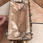 Vintage Y2K gold sequin beaded clutch cocktail purse evening bag with chain Photo 6