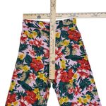 XIX Palms Anthropologie Floral Wide Leg Pants Womens 2 Pink High Rise Hawaii Photo 4