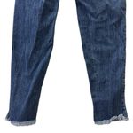 Rue 21 Twentyone Black Button Fly Distressed Low Rise Raw Hem Jegging Flex Jeans 13 14 Photo 5