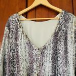 Dress the Population Emery Dress Python Gold Sequin Sheath Long Sleeve Size 3X Photo 7