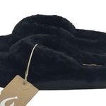 Olukai new ʊ Shearling Fur Outdoor Slipper Thong Sandals ʊ Black 9M ʊ in Box Photo 9