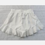 ASOS White Skirt Ruffle Detail, Skort Photo 3