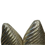 Dior Christian  Nude Chrome Shoes With Crystal On The Side Ribbon Band. Photo 3