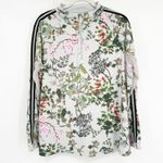 KASTEL Womens Secret Garden Floral 1/4 Zip Long Sleeve Golf Tennis Top Size 1X Blue Photo 1
