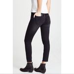 Current/Elliott The Fused High-Waist Stiletto Jeans Faux-Leather Black Size 25 Photo 13