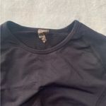 ECHT  women's medium crop black long sleeve work out top athletic gym lulu work o Photo 2