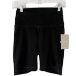 Everlane NWT  Black The Perform High Rise Bike Shorts Women’s Size Small Photo 3