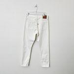 Levi's [] 501 White Don't Mind If I Do Distressed Ripped Knee Skinny Jean NWT 29 Photo 2
