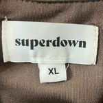 superdown Kasey Mesh Mini Dress in Brown Cut Out One Shoulder Womens Size XL Photo 9