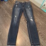 DL1961  Skinny Low Rise Jeans - Frayed Hem - Distressed size 26 Photo 0