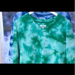 Denim & Co French Terry Crystal Wash VNeck Pullover A520016 NWT 1X Vibrant Green Photo 7