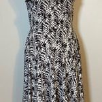 Candie's HANKER-CHIEF CRISS-CROSS V NECK FIT & FLARE BLACK/WHITE DRESS SZ LG JR Photo 8