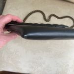 J.Crew Black clutch bag with chain link strap. Photo 8