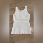 Theory  Button Up Tank Top ivory size small Photo 8