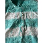 NWOT Lafayette 148 100% Linen Beachy Coastal Embroidered Tie Dyed Cover Up 12 Blue Photo 5