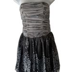 Ruby Rox Dress Y2k 3 Silver Black Straples Glitter Party Fairy Grunge Whimsigoth Photo 0