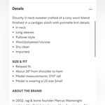 Rag and Bone  Eco Donegal V-Neck Sweater Photo 2