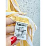 Lemlem By Liya Kebede Long Sleeve Striped Button Down Shirt Yellow Womens Medium Photo 2