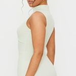 Pretty Little Thing Pale Lime High Neck Sleeveless Under Bust  Detail Bodycon Dress Photo 1