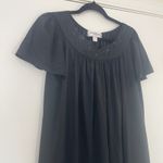 Miss Elaine Classics Small Nylon Tricot
Short Black Embroidered Nightgown Dress Photo 3