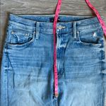 MOTHER Fish Out Of Water High Waisted Rider Ankle Fray 29 Blue Photo 8