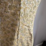 Vintage Parkshire Original Yellow Embroidered Sheath Dress Womens XS Grannycore Photo 1