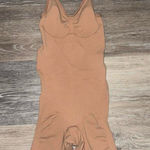 Beige Compression Shapewear Bodysuit with Pee Hole Photo 0