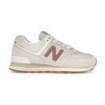 New Balance  Sandstorm Angora White Pink 574 Sneakers Photo 1