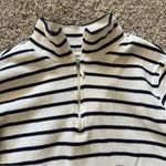L.L. Bean quarter zip stripe classic top petite small White Size undefined Photo 2