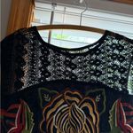 Free People  Black Embroidered Top Photo 7