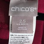 Chico's Womens Pull On Pants Size 14 Or 2.5 Elastic Waist Photo 9