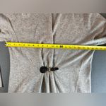Lauren Hansen Cashmere Cardigan Leather Clasp Closure Size Large Special Gray Photo 4
