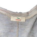 Hummingbird Mixed Media Waffle Knit and Chiffon Top Size Large Photo 4