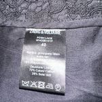 Zadig & Voltaire  Posh Lace Pant Black Boot-cut Scalloped-hem SZ L MSRP $398 Photo 4