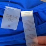 Calia by Carrie Calia wide band bright blue swim bottoms size XL Photo 3