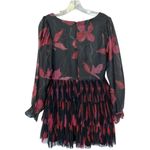 Anthropologie Hutch Black Floral Tulle Mini Dress Size 2 Photo 7