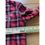 NFL Team Apparel Kansas City Chiefs Flannel Shirt Womens Red Size Small Football Photo 5