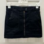 American Eagle  high rise jean mini skirt size 8 black Photo 0