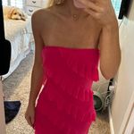 Pink Strapless Dress Photo 1