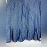 Zozo Women’s Chambray Denim Lyocell Flounce Skirt Size 12 Blue A Photo 3