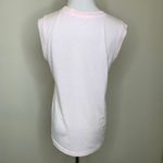 80s Pink Sleeveless Top Lace Pearl Applique Sz Medium Photo 1