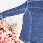 Anthropologie  Top Parsley & Sage 100% Cotton Top Blue Sz Medium Petite Photo 8