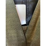 Moschino metallic dark green shimmery v neck style peplum cocktail dress sz 10 Photo 3