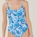 ANDIE  The Baia One Piece In Blue Floral Photo 0