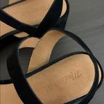 Madewell  The Lina Platform Sandal in True Black Suede Womens Size 10.5 Photo 4